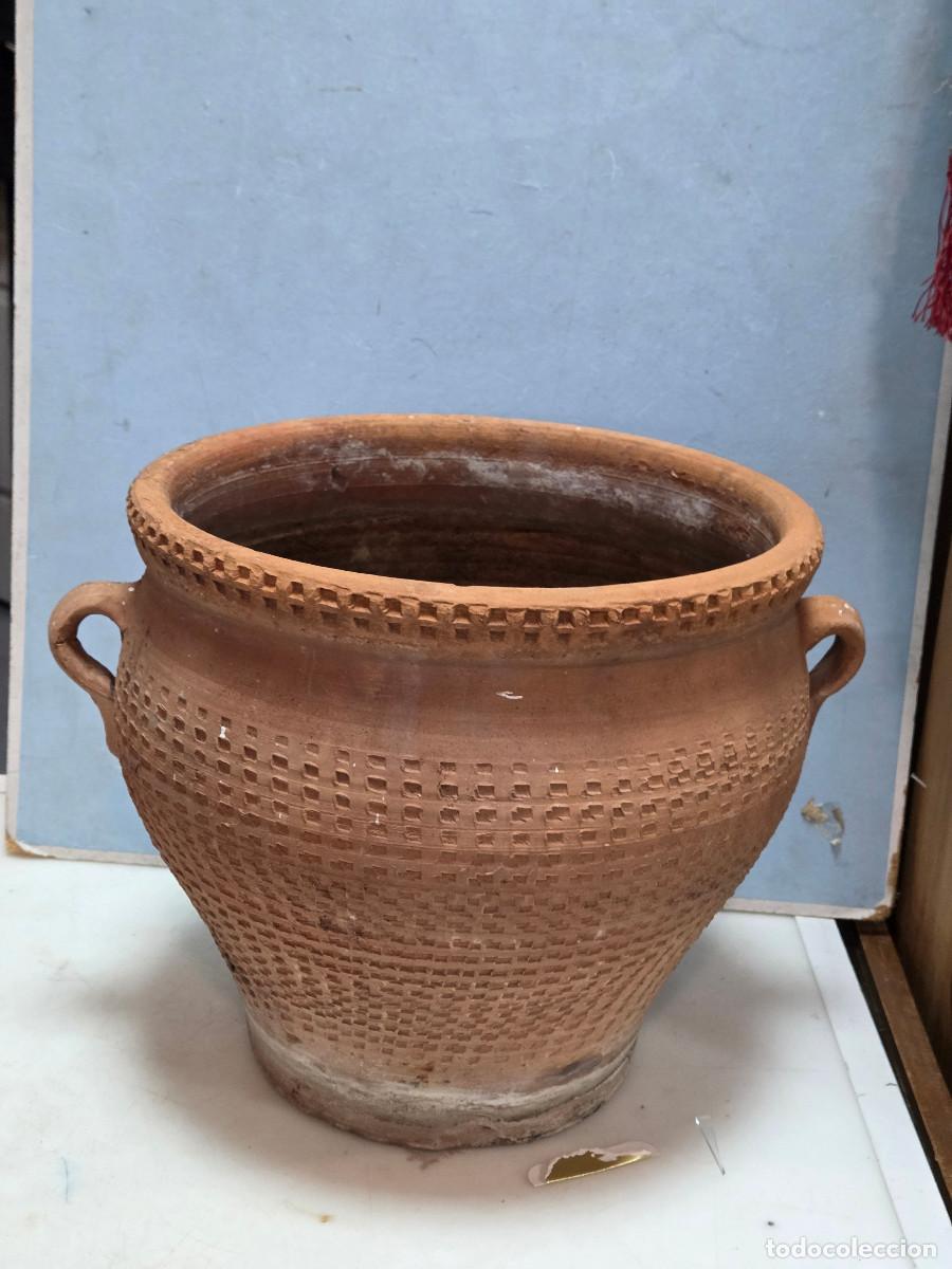 Vintage: macetero de ceramica antigua