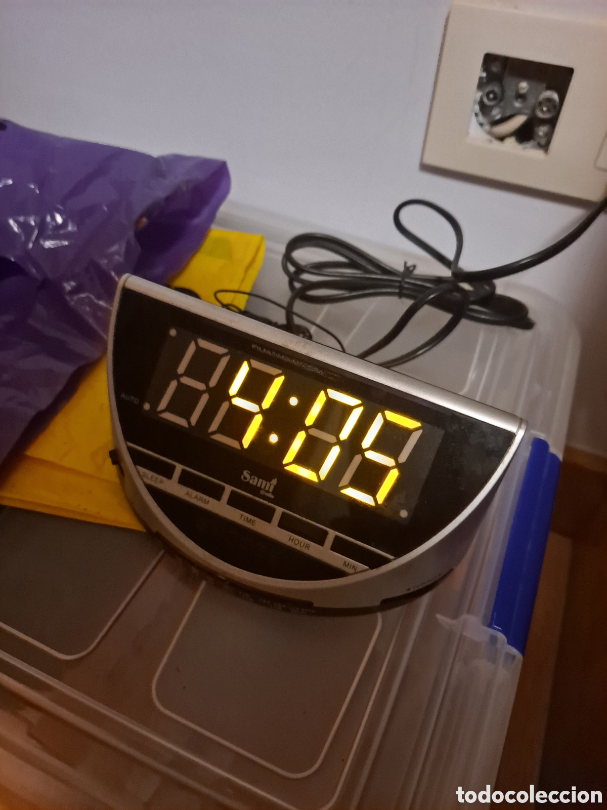 Vintage: Radio Reloj Despertador Vintage Samt
