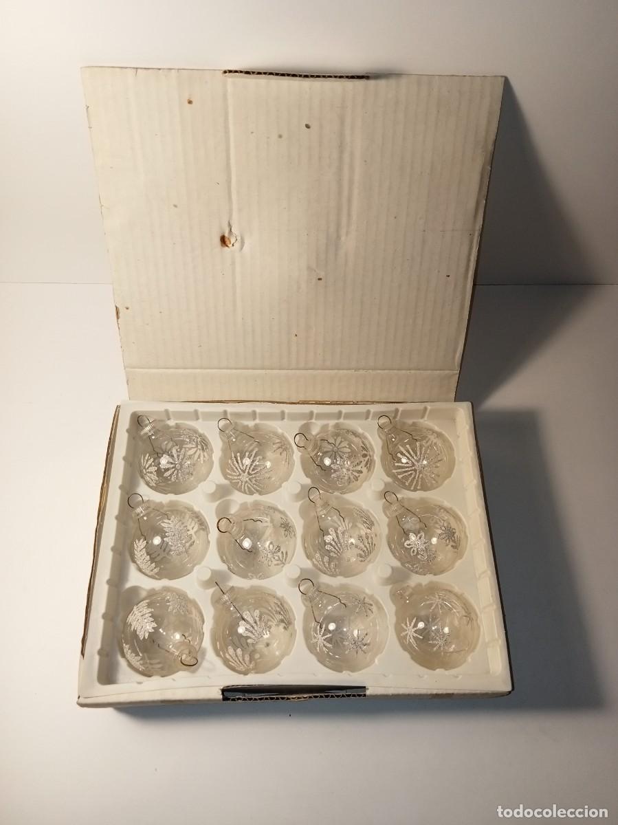 Vintage: 12 BOLAS DE NAVIDAD ANTIGUAS - Foto 2