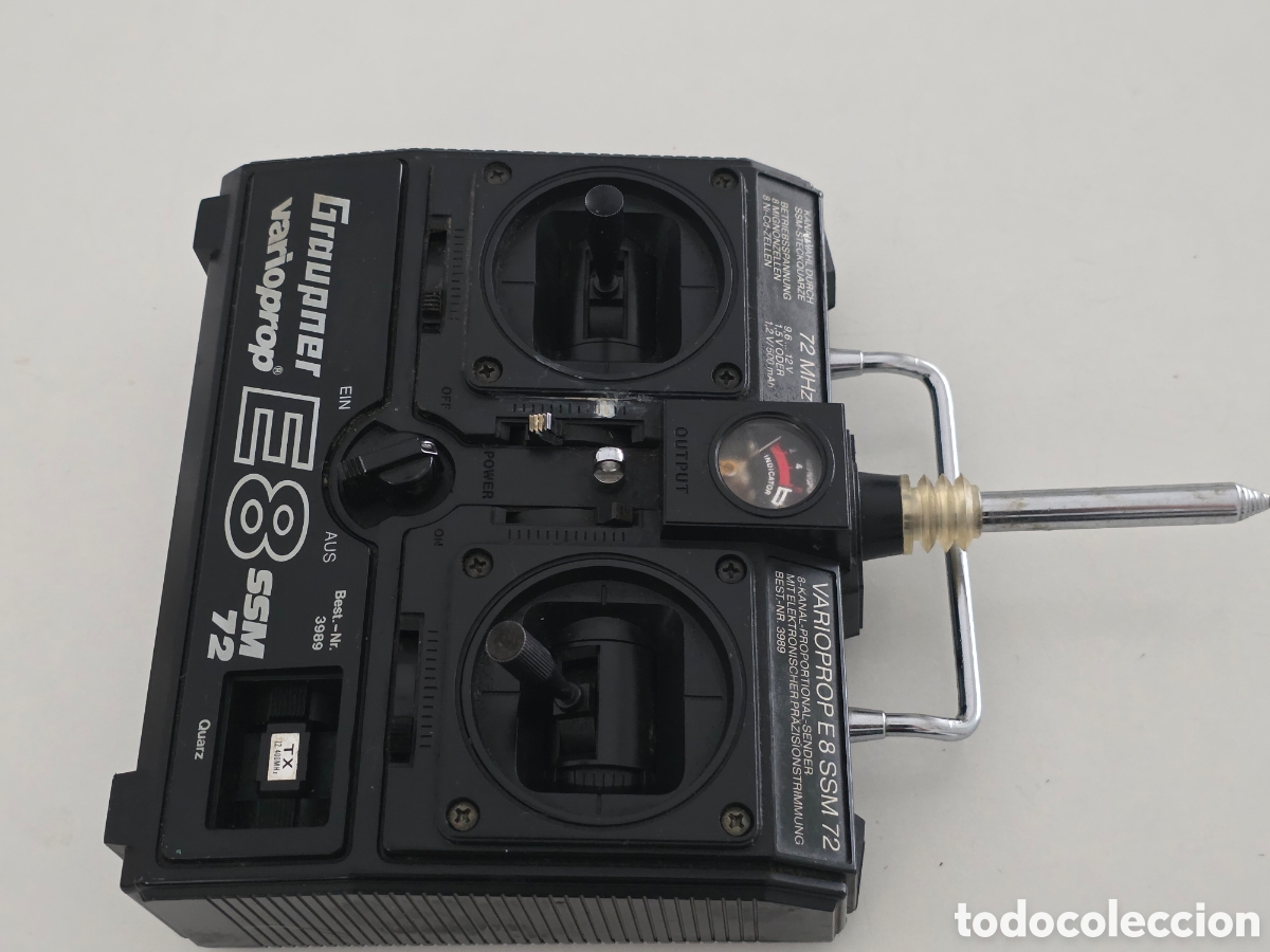 Vintage: emisora rc graupner varioprop e8 72mhz