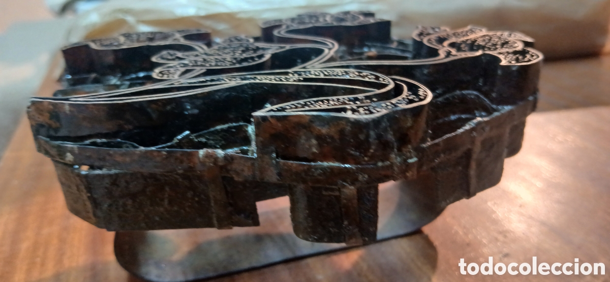 Vintage: SELLO DE COBRE PARA BATIK INDONESIO - Foto 2
