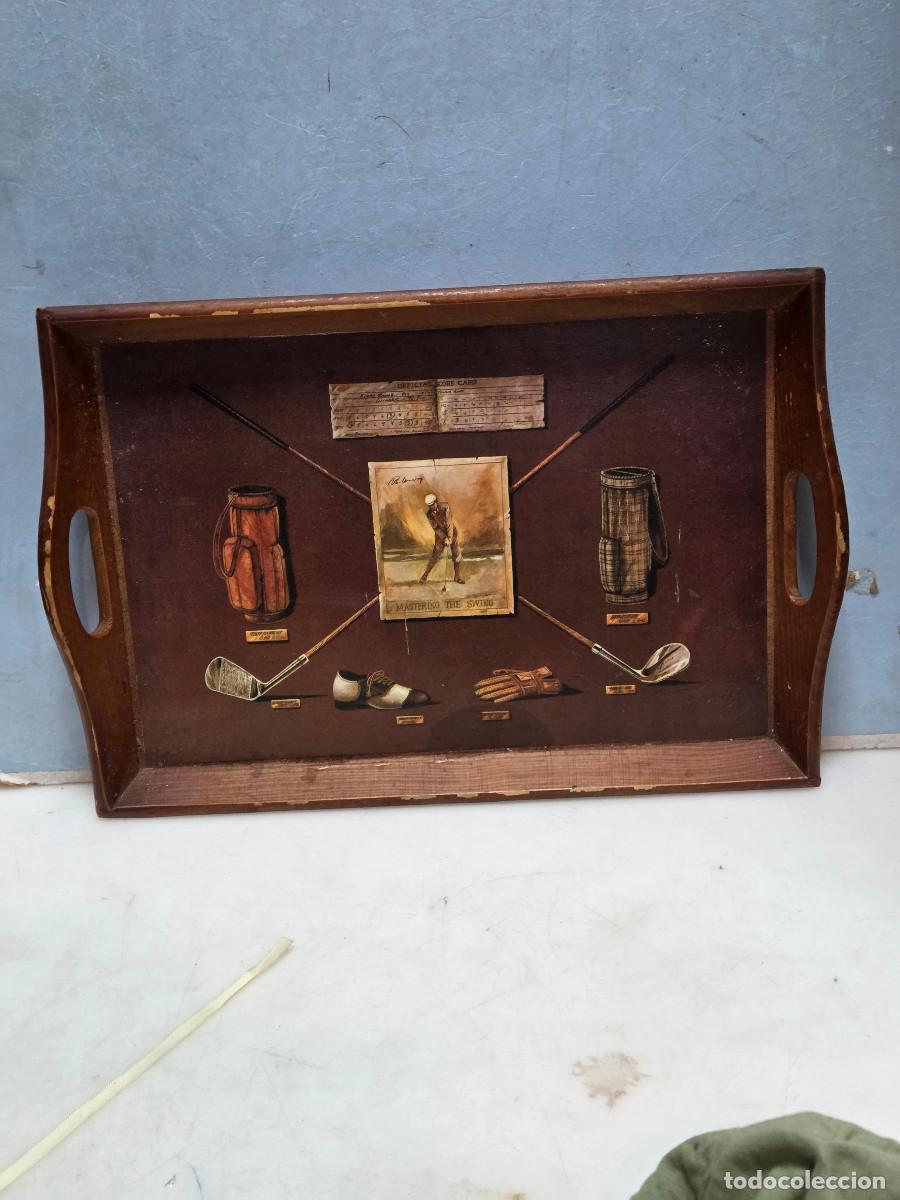 Vintage: bandeja de madera vintage