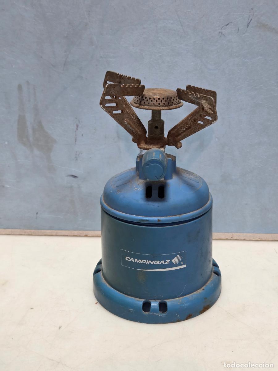 Vintage: botella de campin gas de campa&ntilde;a