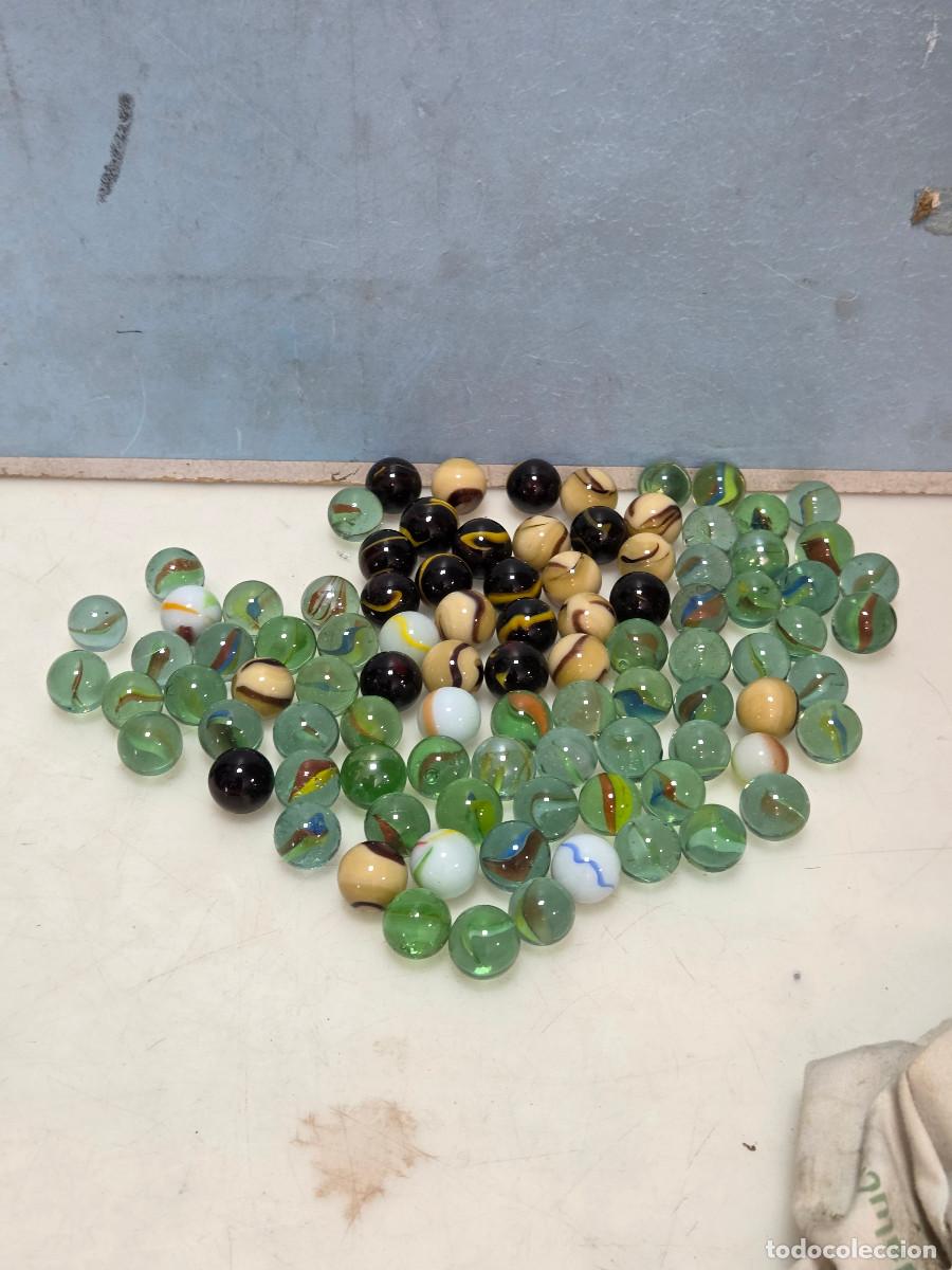Vintage: 93 canicas de cristal muranos
