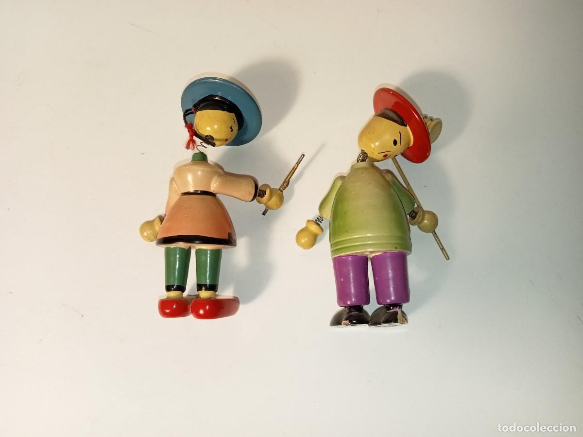 Vintage: PAREJA DE FIGURAS ANTIGUAS - Foto 2