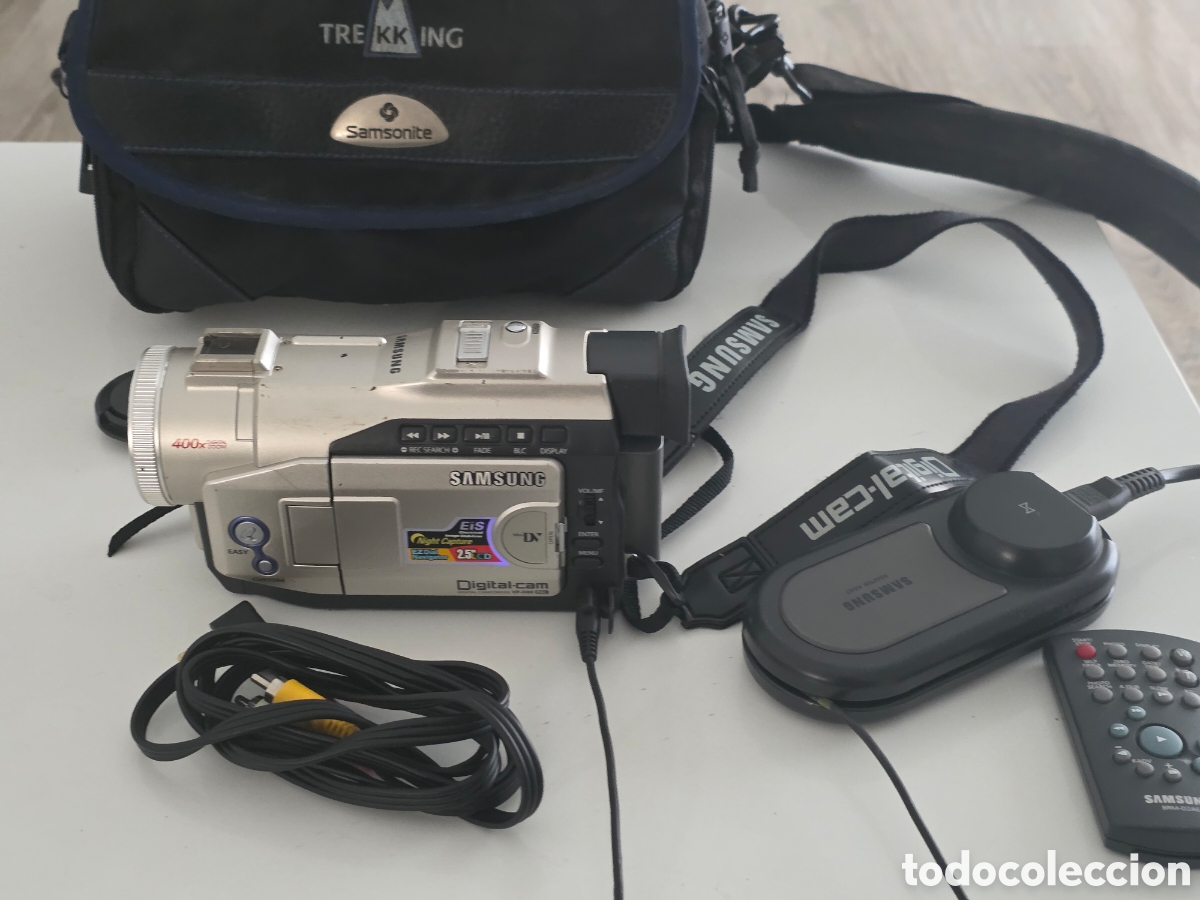 Vintage: camara samsung mini dv vp-d80 + mando cables funciona