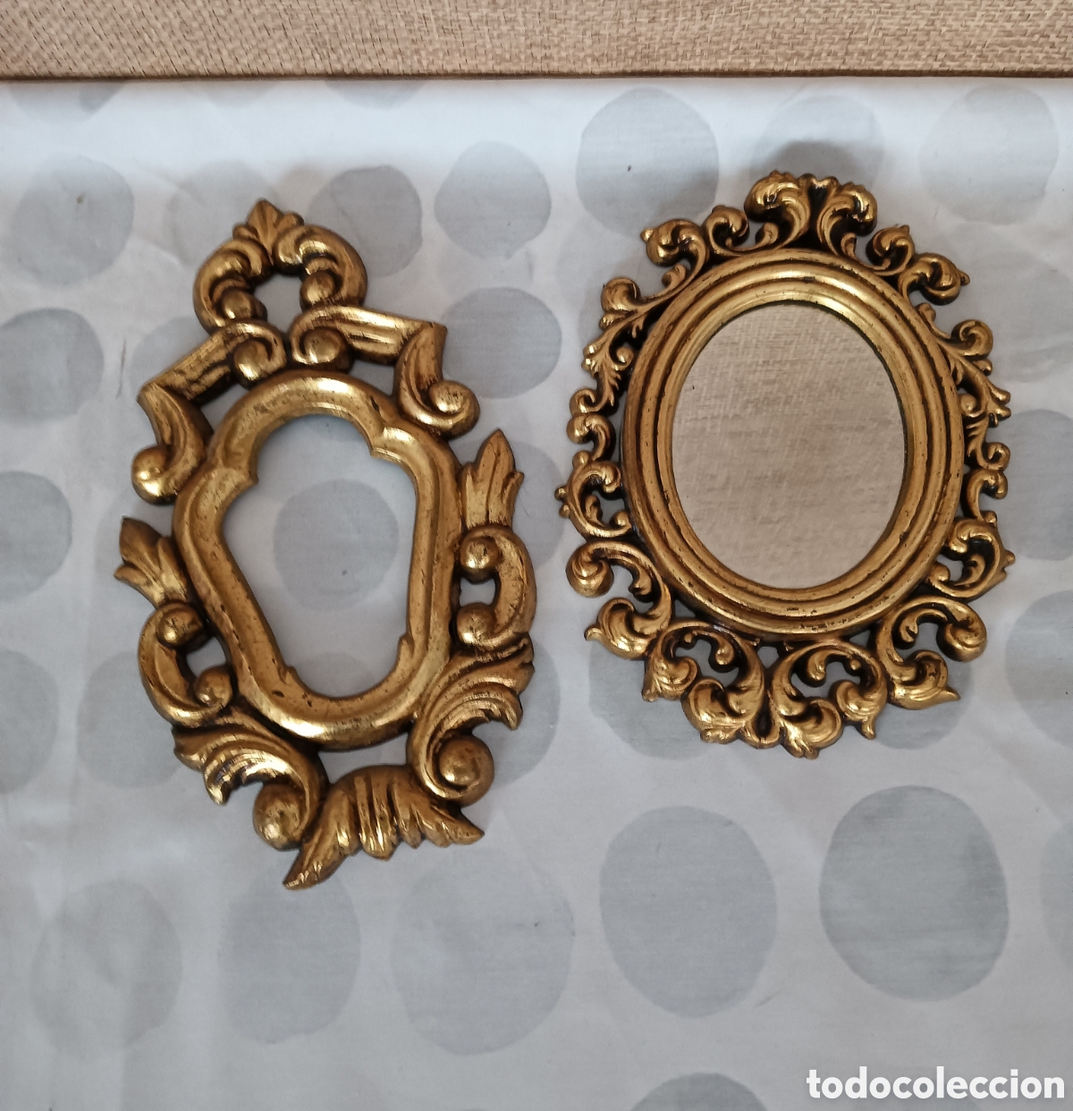 Vintage: Espejos vintage acabado en pan de oro