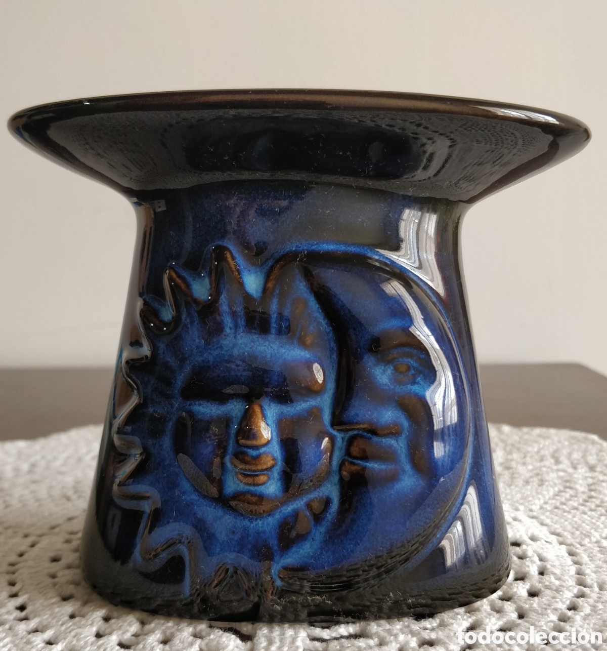Vintage: Quemador de Aceite Arom&aacute;tico de Cer&aacute;mica