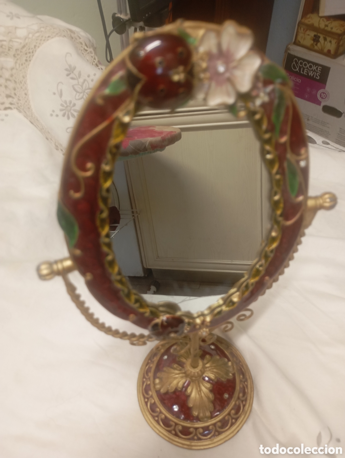 Vintage: Espejo decorativo de mesa,basculante - Foto 2