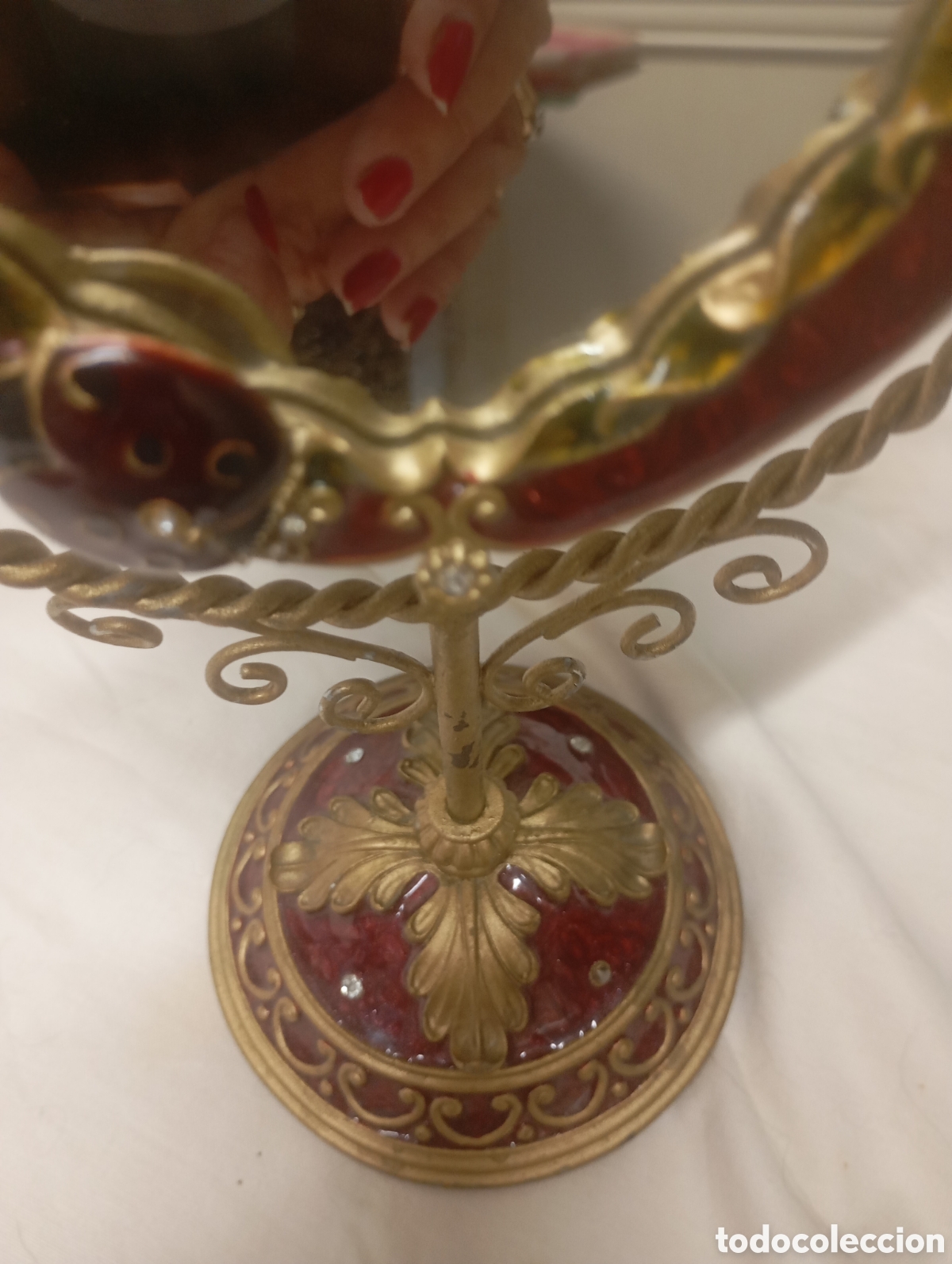 Vintage: Espejo decorativo de mesa,basculante - Foto 3