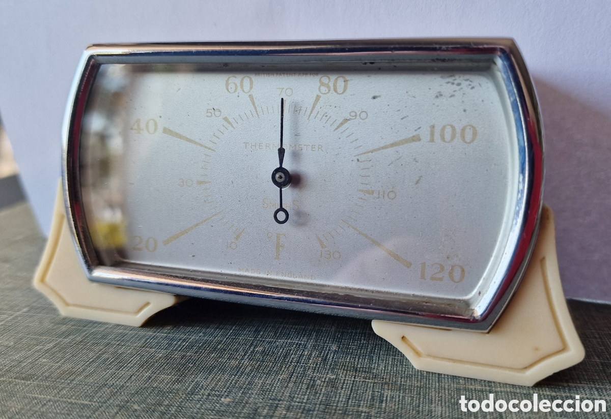 Vintage: Term&oacute;metro de sobremesa Smiths - Vintage a&ntilde;os 50 - Grados Fahrenheit (&ordm;F)