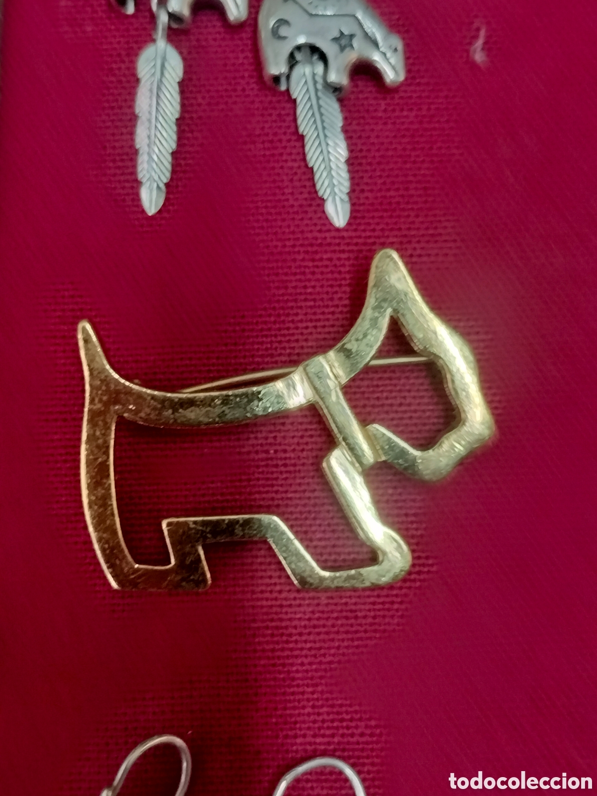 Vintage: Broche vintage Agatha Paris perro dorado
