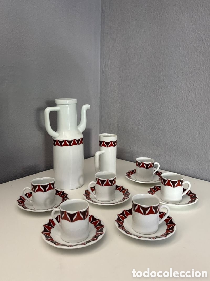 Vintage: Juego de Caf&eacute; Castro Cer&aacute;mica Sargadelos
