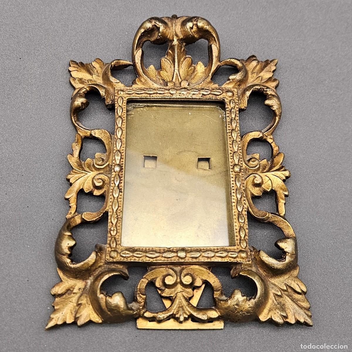 Vintage: Marco de bronce rococ&oacute;, estilo Luis XV, siglo XIX. - Foto 4