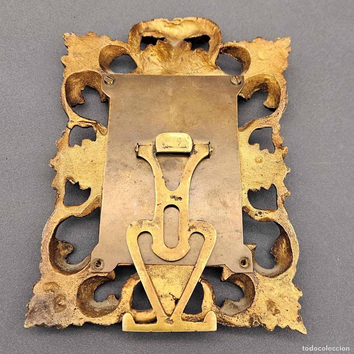 Vintage: Marco de bronce rococ&oacute;, estilo Luis XV, siglo XIX. - Foto 5