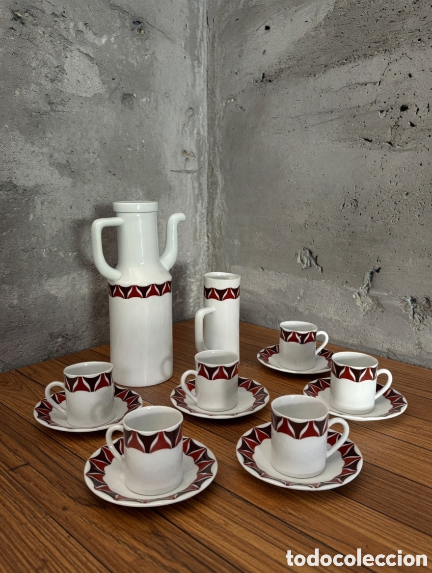 Vintage: Juego de Caf&eacute; Castro Cer&aacute;mica Sargadelos