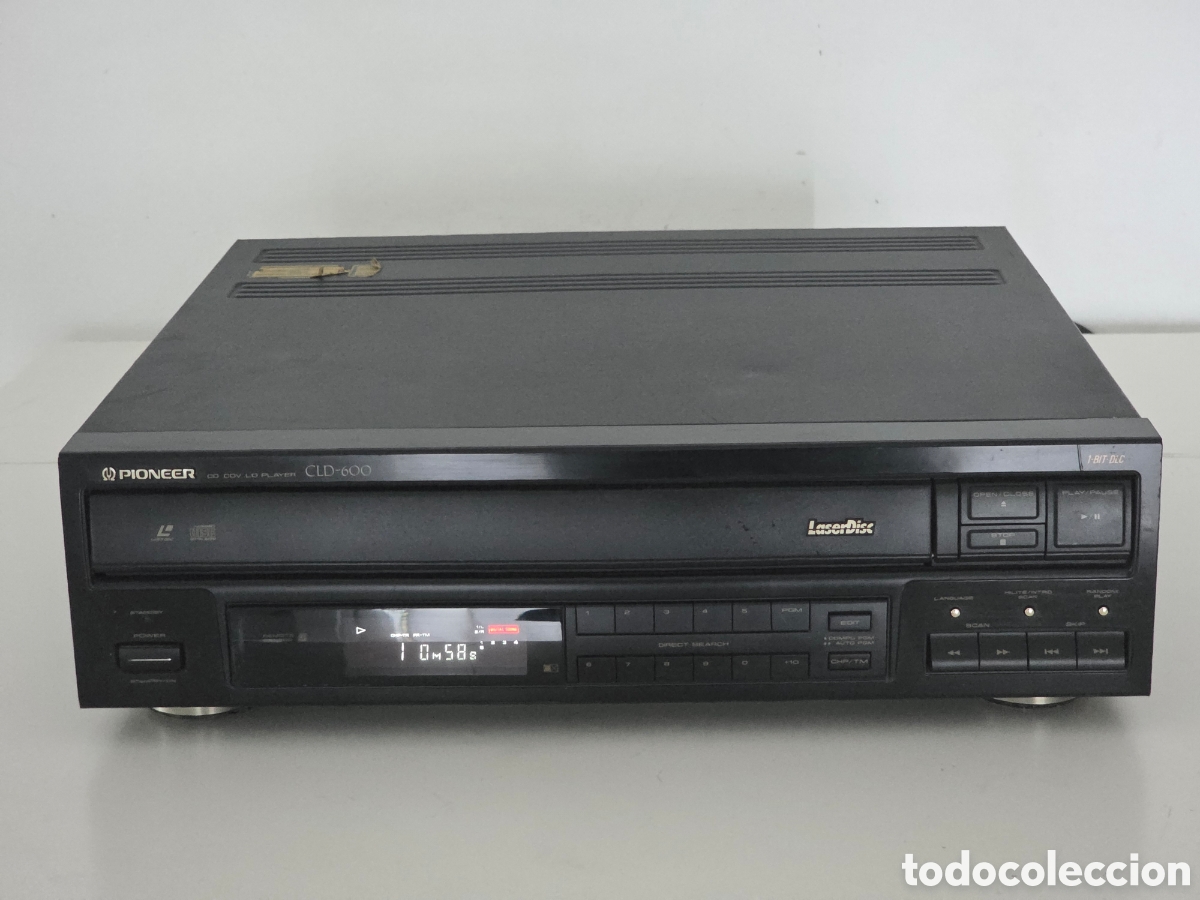 Vintage: reproductor laserdisc pioneer cld-600 cd cdv ld funcionando