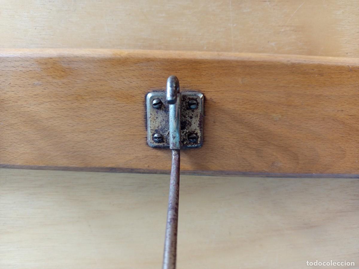 Vintage: Perchero de pared con base de madera y 4 ganchos.Vintage - Foto 5
