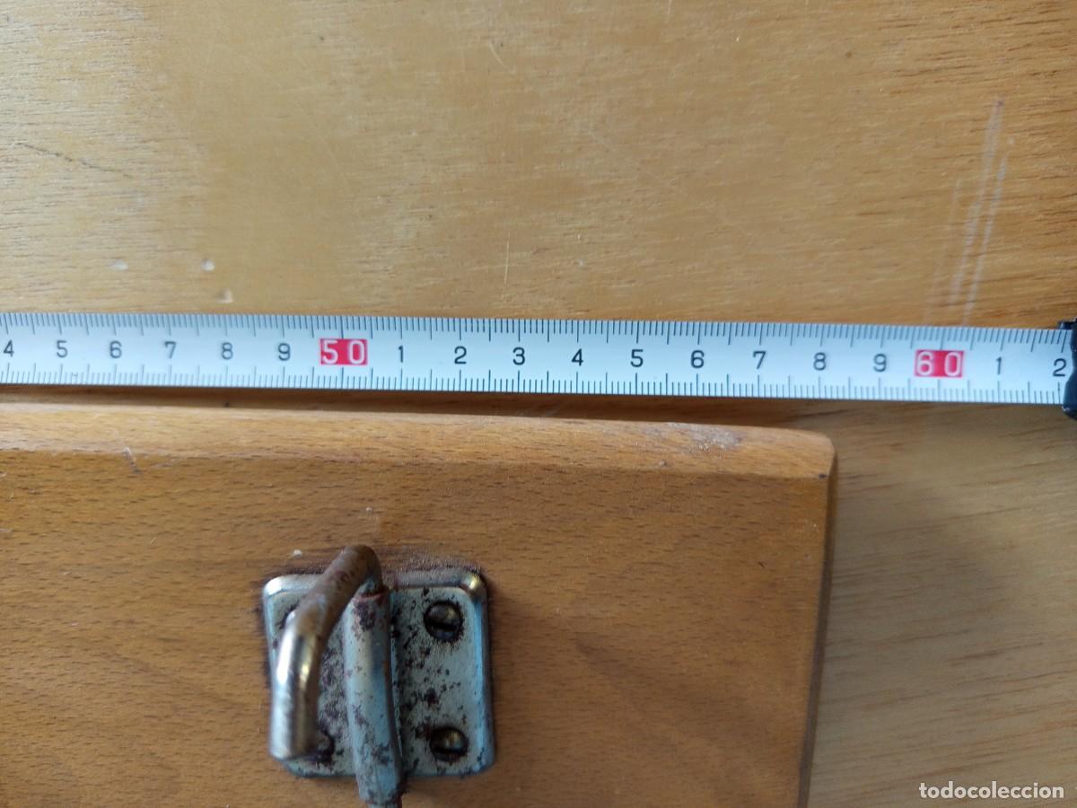 Vintage: Perchero de pared con base de madera y 4 ganchos.Vintage - Foto 13