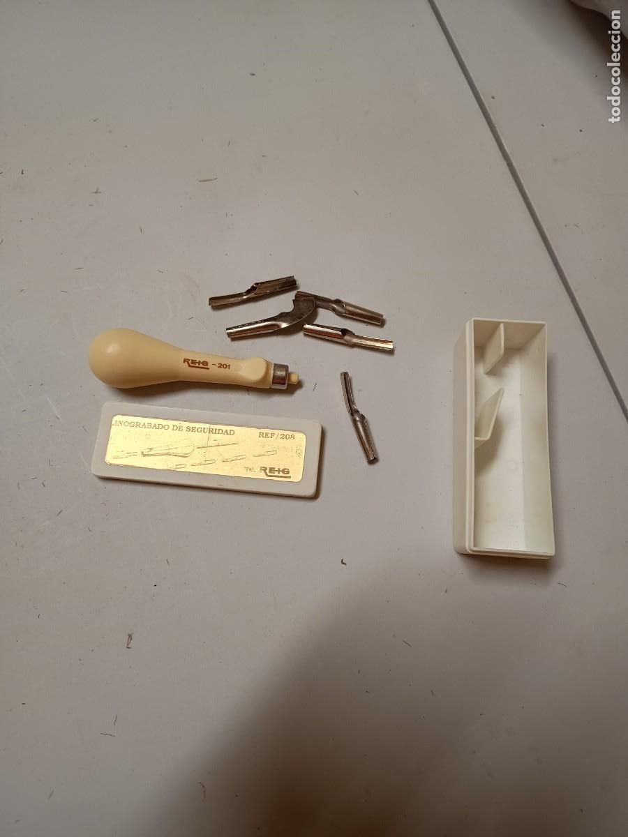 Vintage: Linograbado de seguridad - ref / 208 - marca M REIG