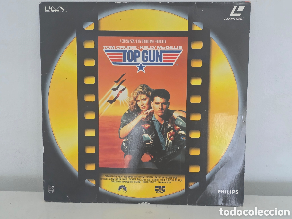 Vintage: LaserDisc Top Gun Tom Cruise PAL Completo