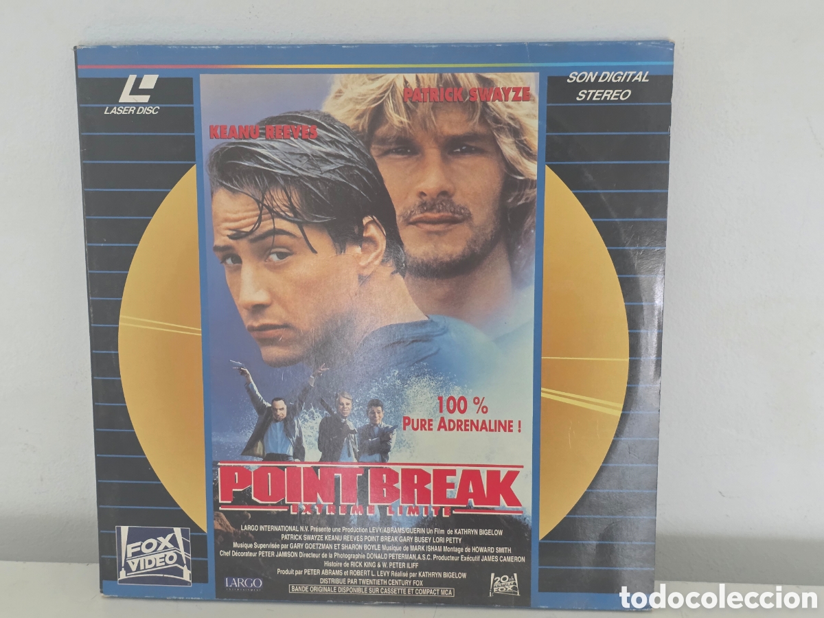 Vintage: Laserdisc Point Break 1991 Keanu Reeves Patrick Sw
