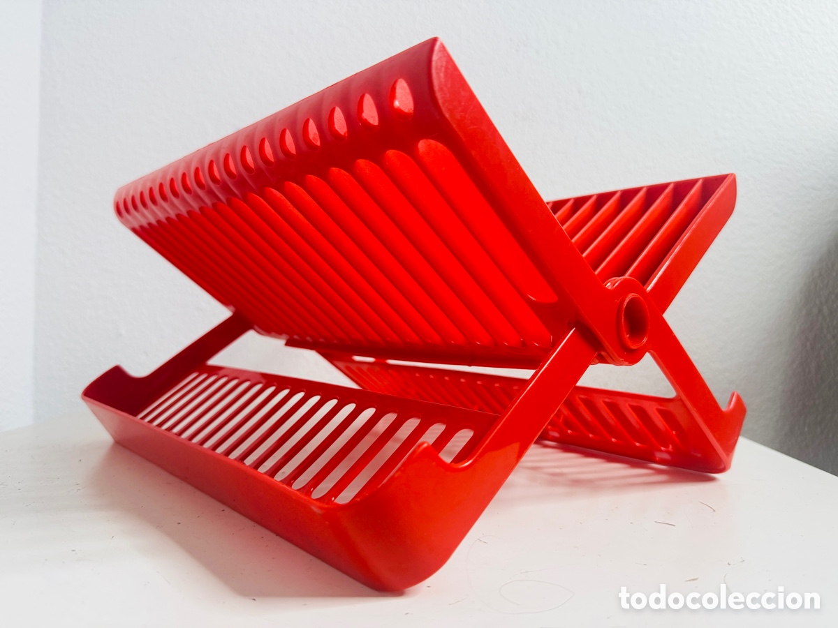 Vintage: Escurre Platos Rojo Retro Vintage Pop Design 1980s