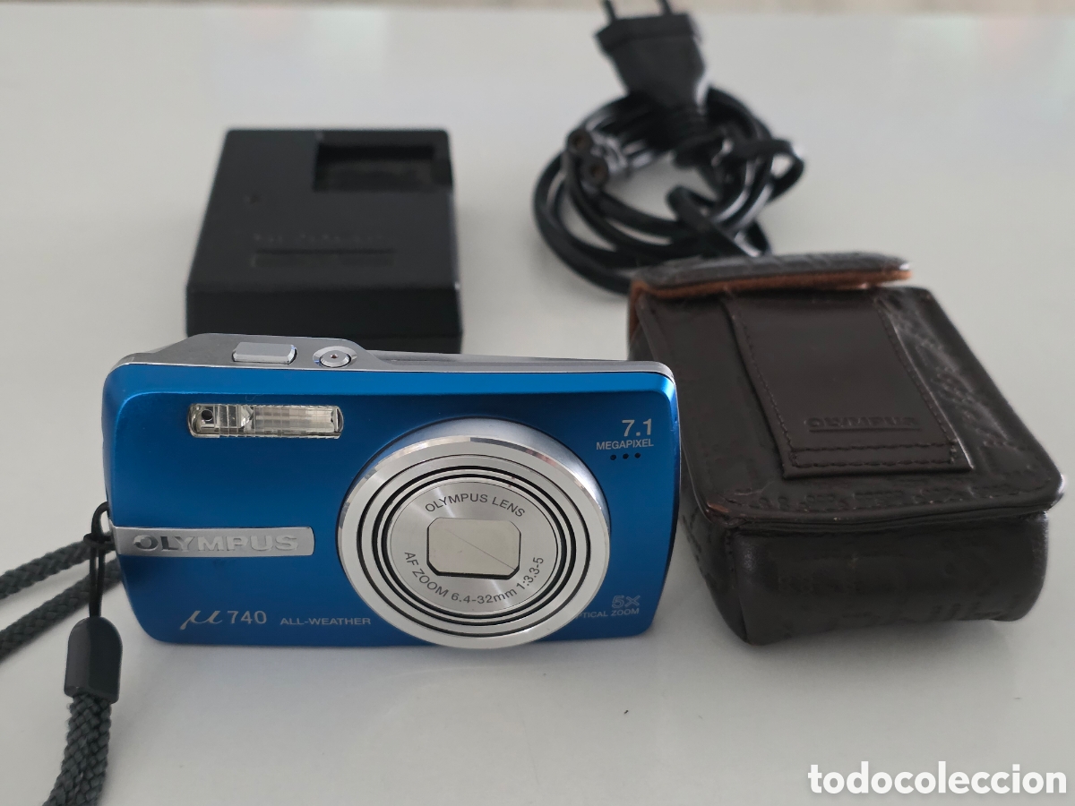 Vintage: C&aacute;mara Olympus &micro; 740 7.1MP + cargador + funda