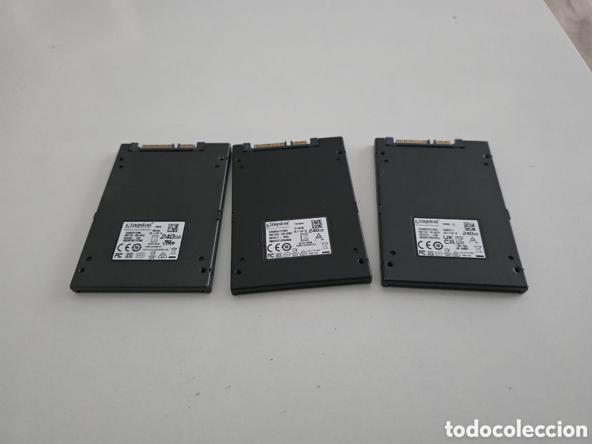 Vintage: lote 3 ssd kingston 240gb sata funcionando