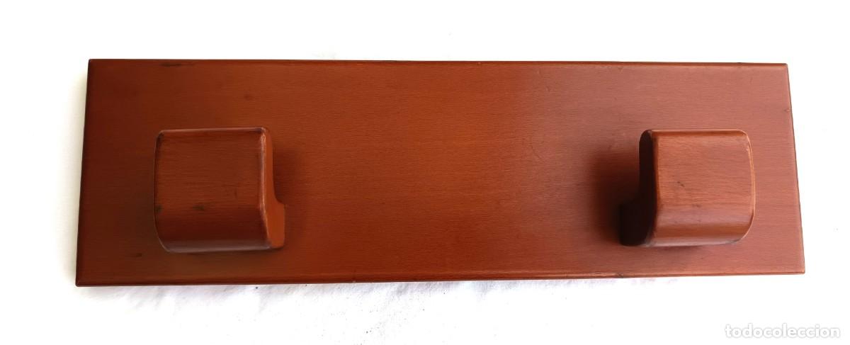 Vintage: Perchero - Roble - Perchero de roble/bronce Francia - Art D&eacute;co - 1960-1970