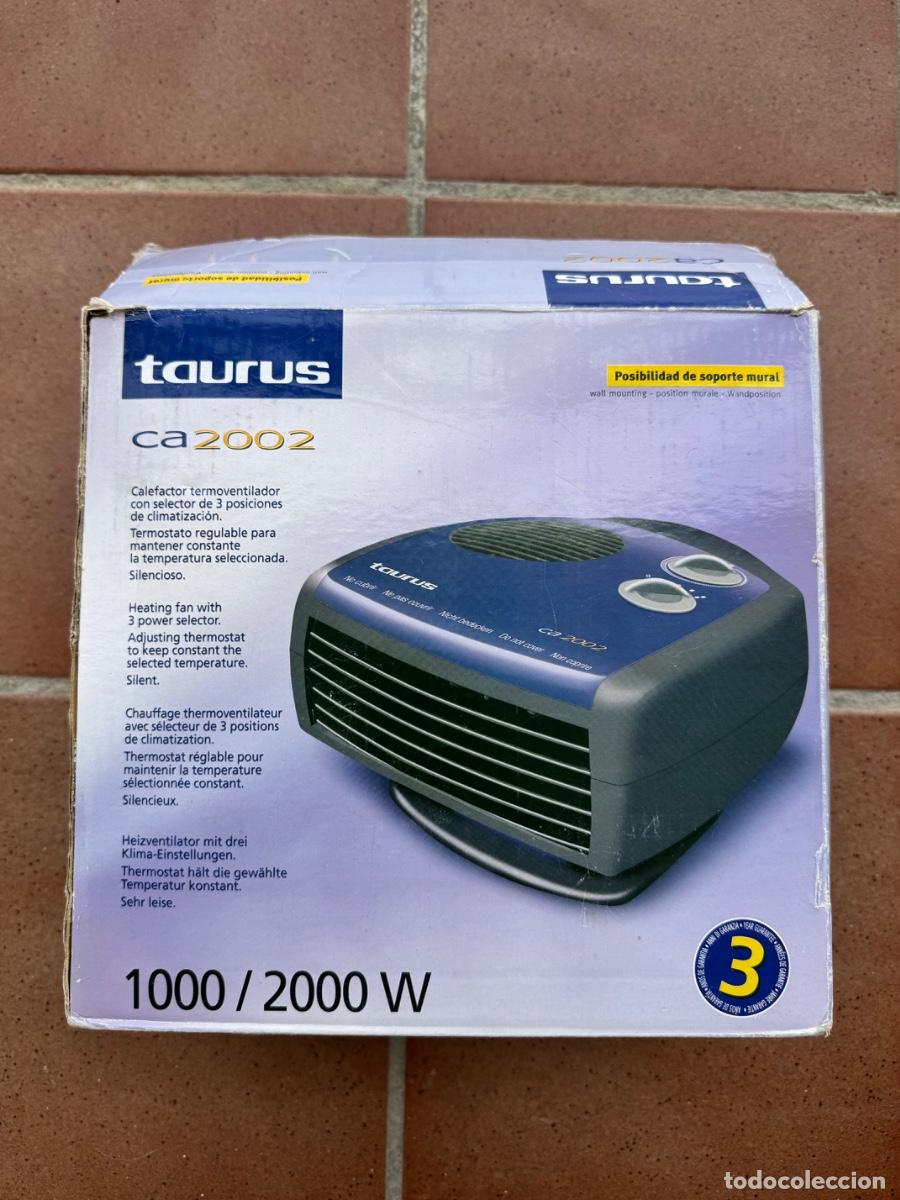 Vintage: Calefactor Taurus CA 2002, 1000/2000 W, con caja e instrucciones - Foto 4