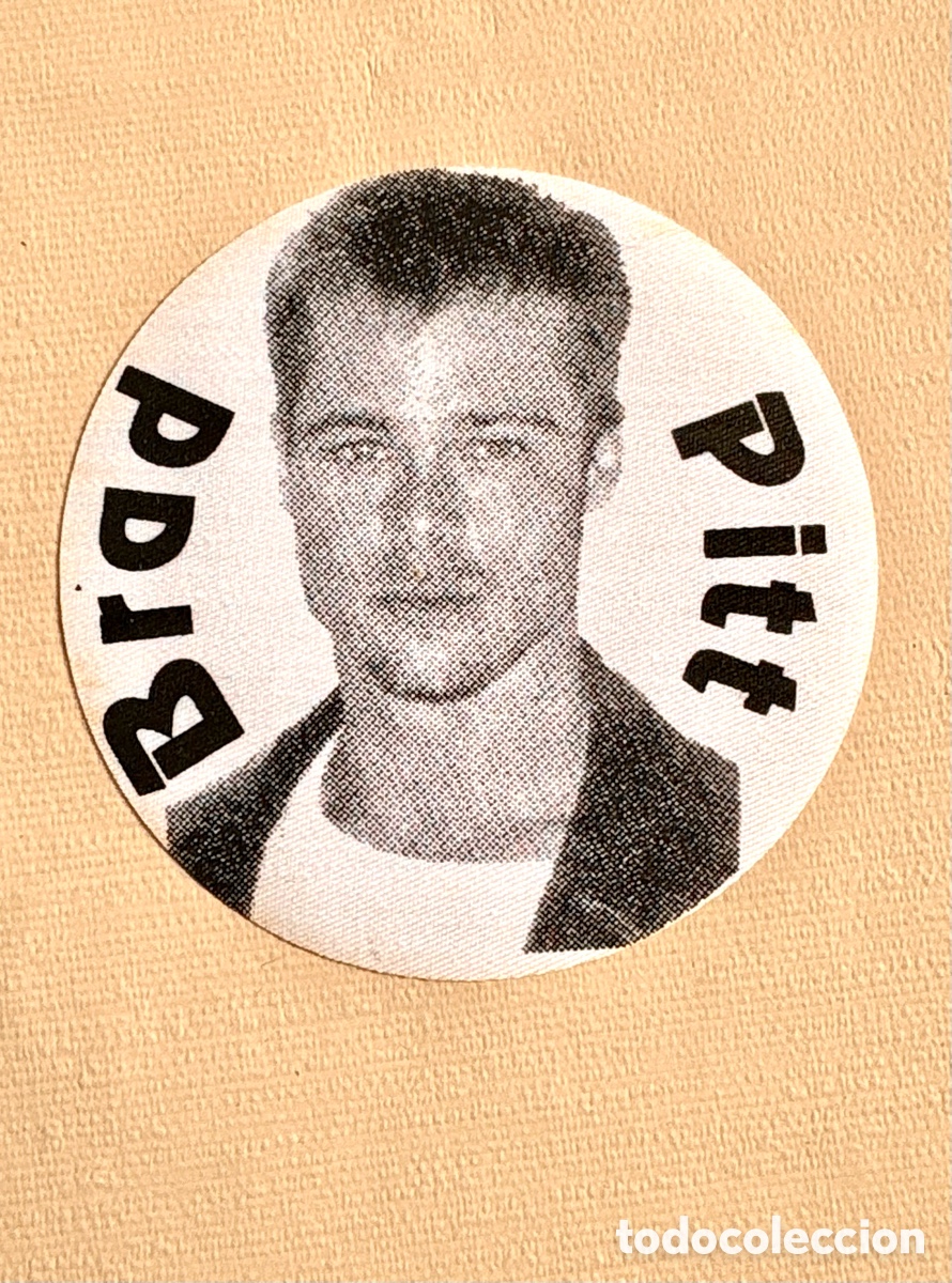 Vintage: &Uacute;NICO - BRAD PITT PARCHE TERMOADHESIVO A&Ntilde;OS 90 . Nuevo . Stock tienda cerrada