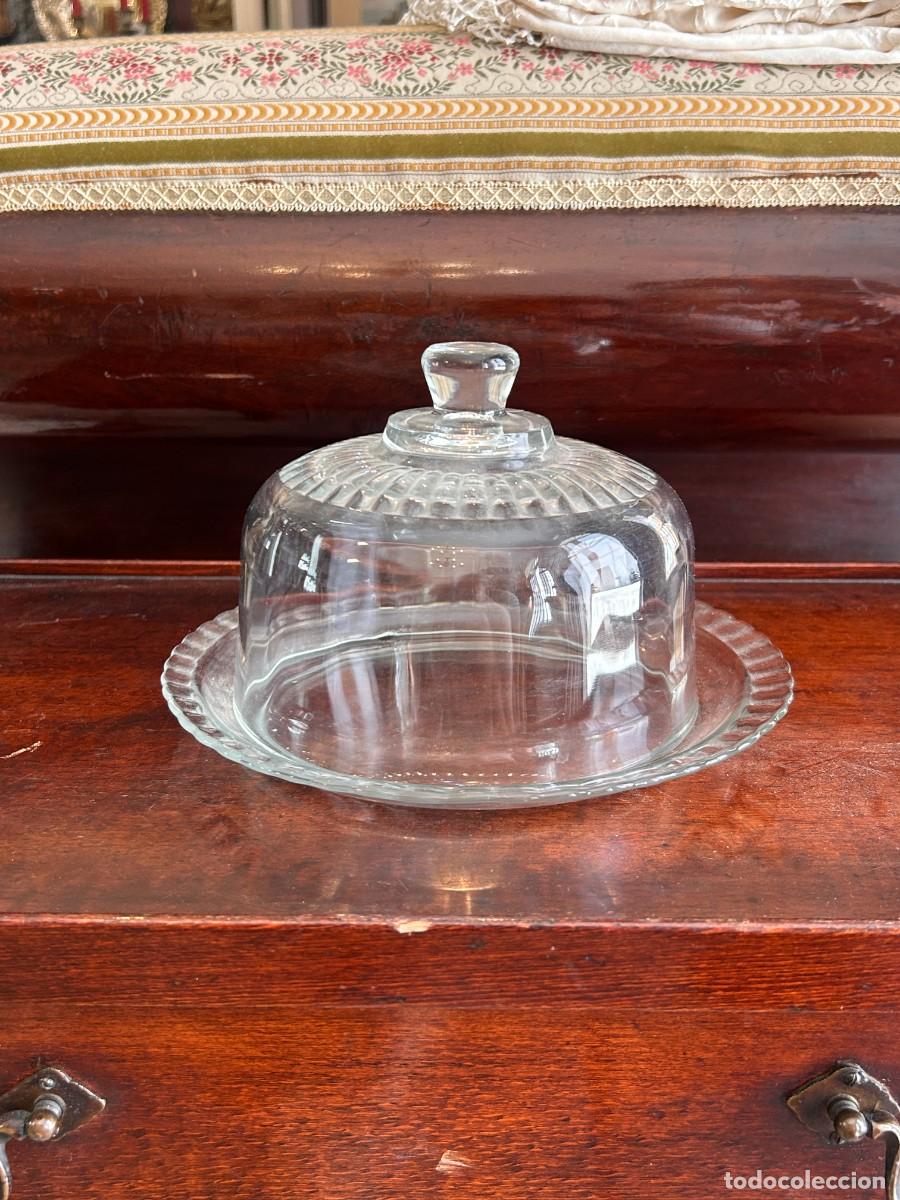 Vintage: Quesera de cristal vintage