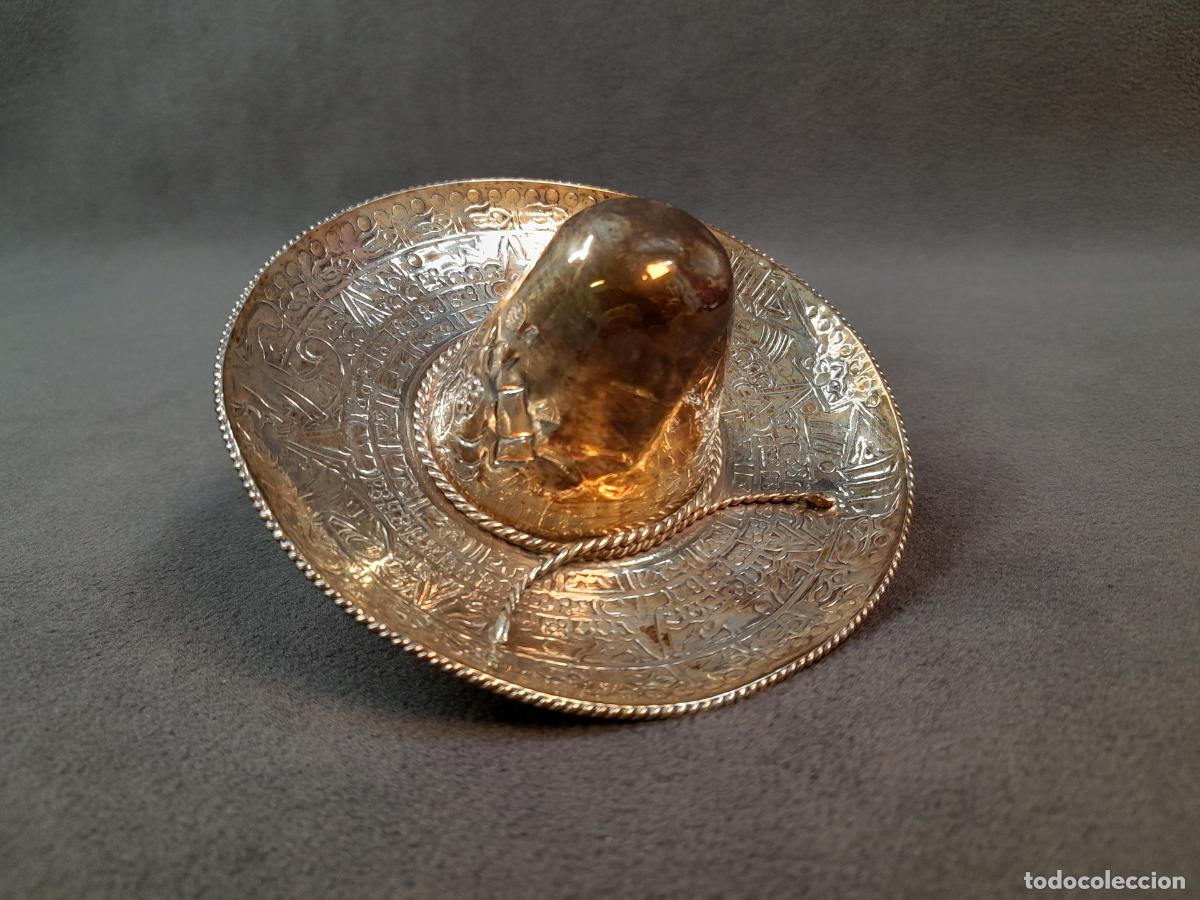 Vintage: ANTIGUO SOMBRERO MEXICANO DE PLATA DE LEY. SIGLO XX