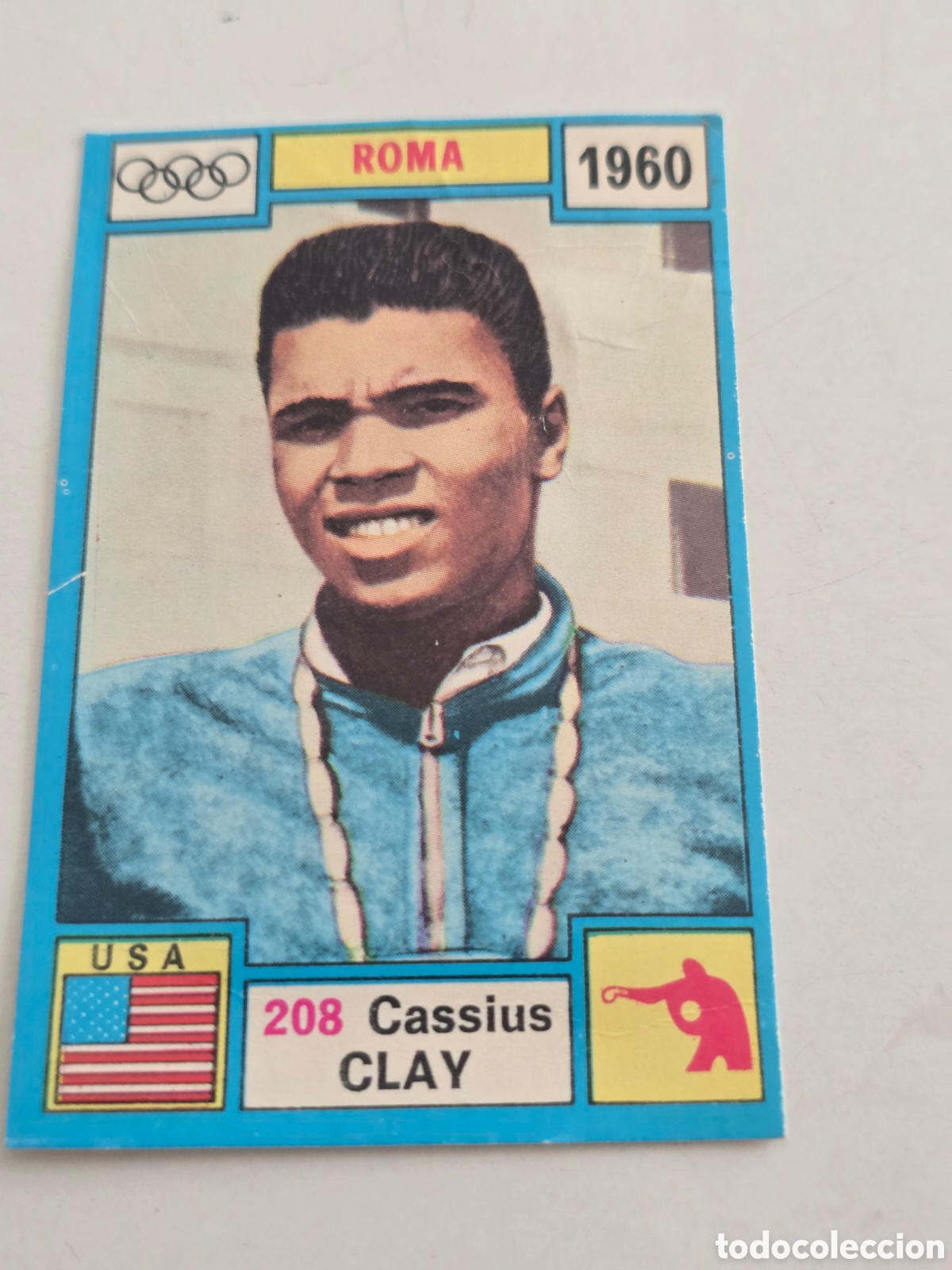 Vintage: Cromo Cassius Clay Muhammad Ali Roma 1960 Panini