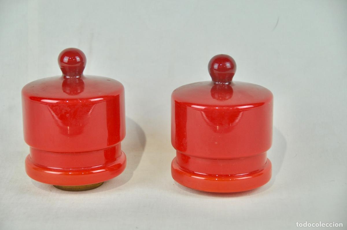 Vintage: Dos Tulipas de color rojo - Foto 2