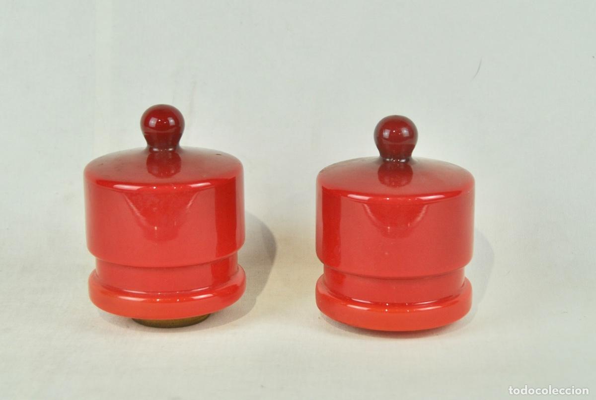 Vintage: Dos Tulipas de color rojo