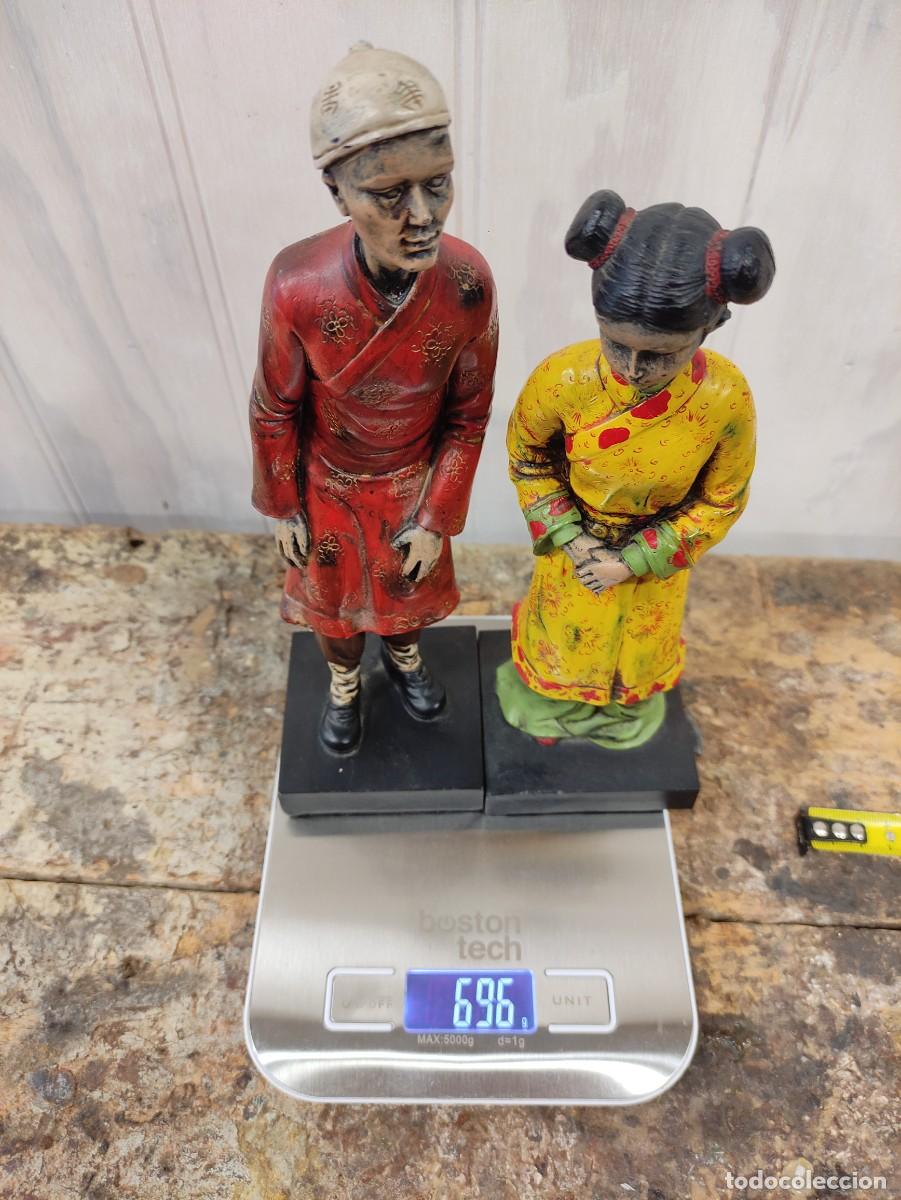 Vintage: Pareja figuras chinas en resina - Foto 9