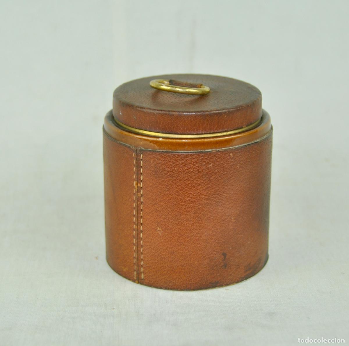 Vintage: Pitillera en cer&aacute;mica y polipiel - Foto 4