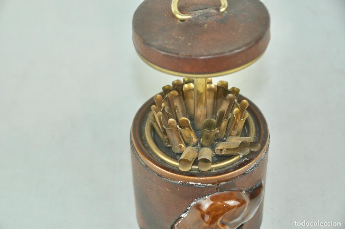 Vintage: Pitillera en cer&aacute;mica y polipiel - Foto 6