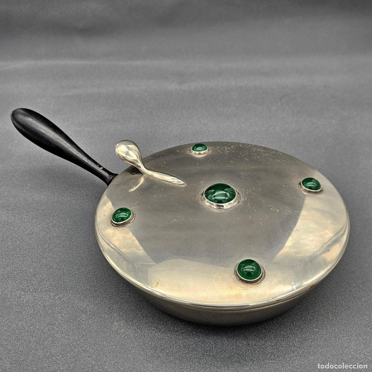 Vintage: Recogedor art nouveau de mesa cromado. 1920 - 1930