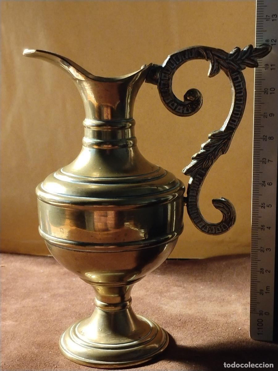 Vintage: Jarra decorativa de bronce &ndash; 17/18 cm &ndash; Estilo cl&aacute;sico &ndash; A&ntilde;os 60&ndash;90