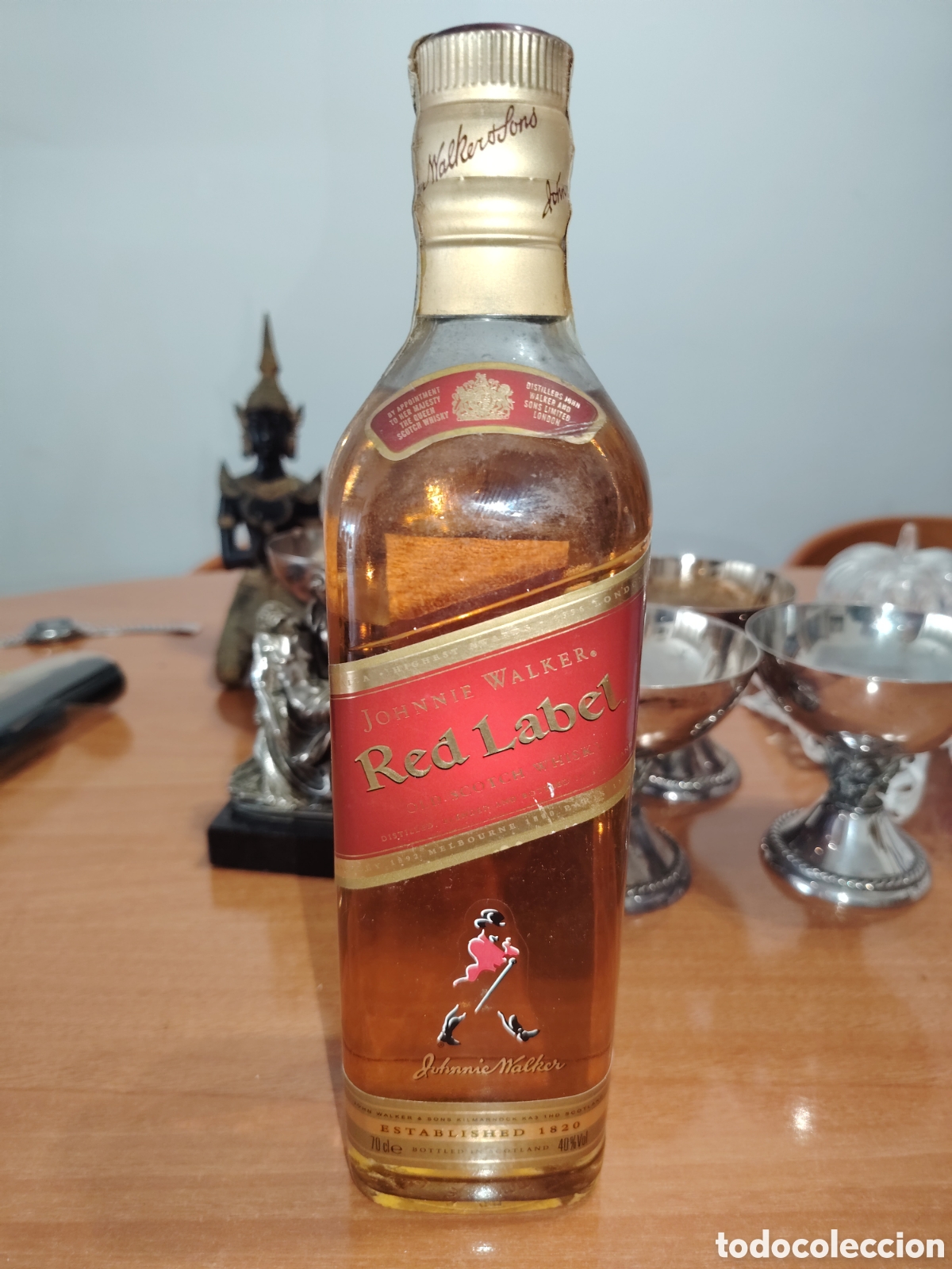 Vintage: Botella de whisky Johnnie walker, red label. 70cl. Vintage