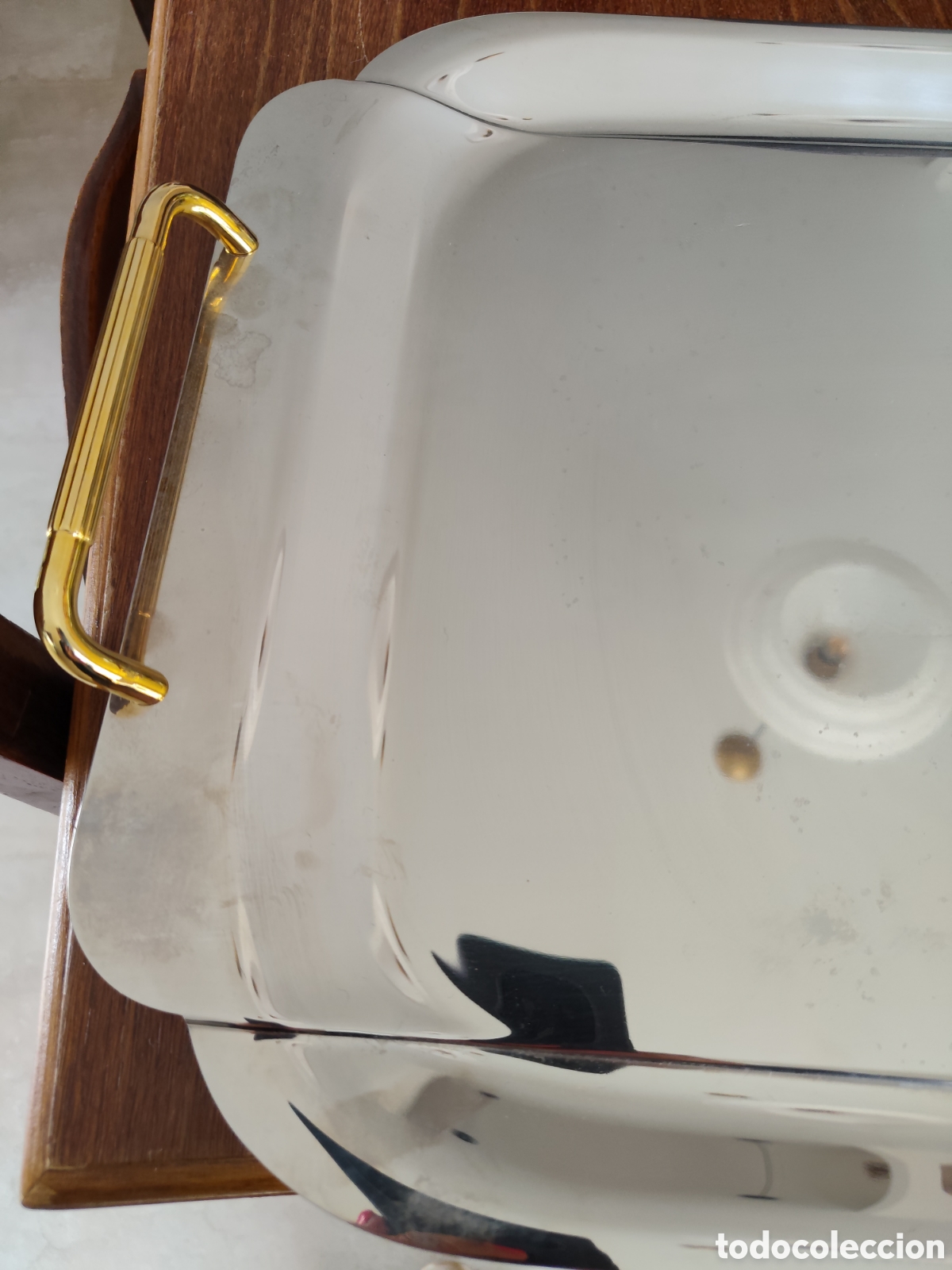 Vintage: Bandeja con asa melloni inox - Foto 3