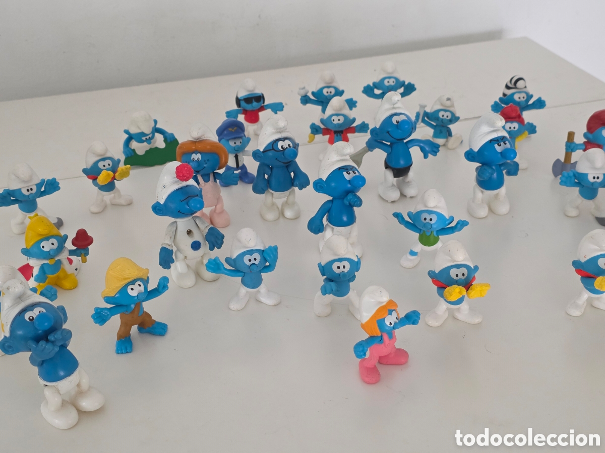 Vintage: &ldquo;Lote 31 pitufos vintage pvc mcdonalds&rdquo;