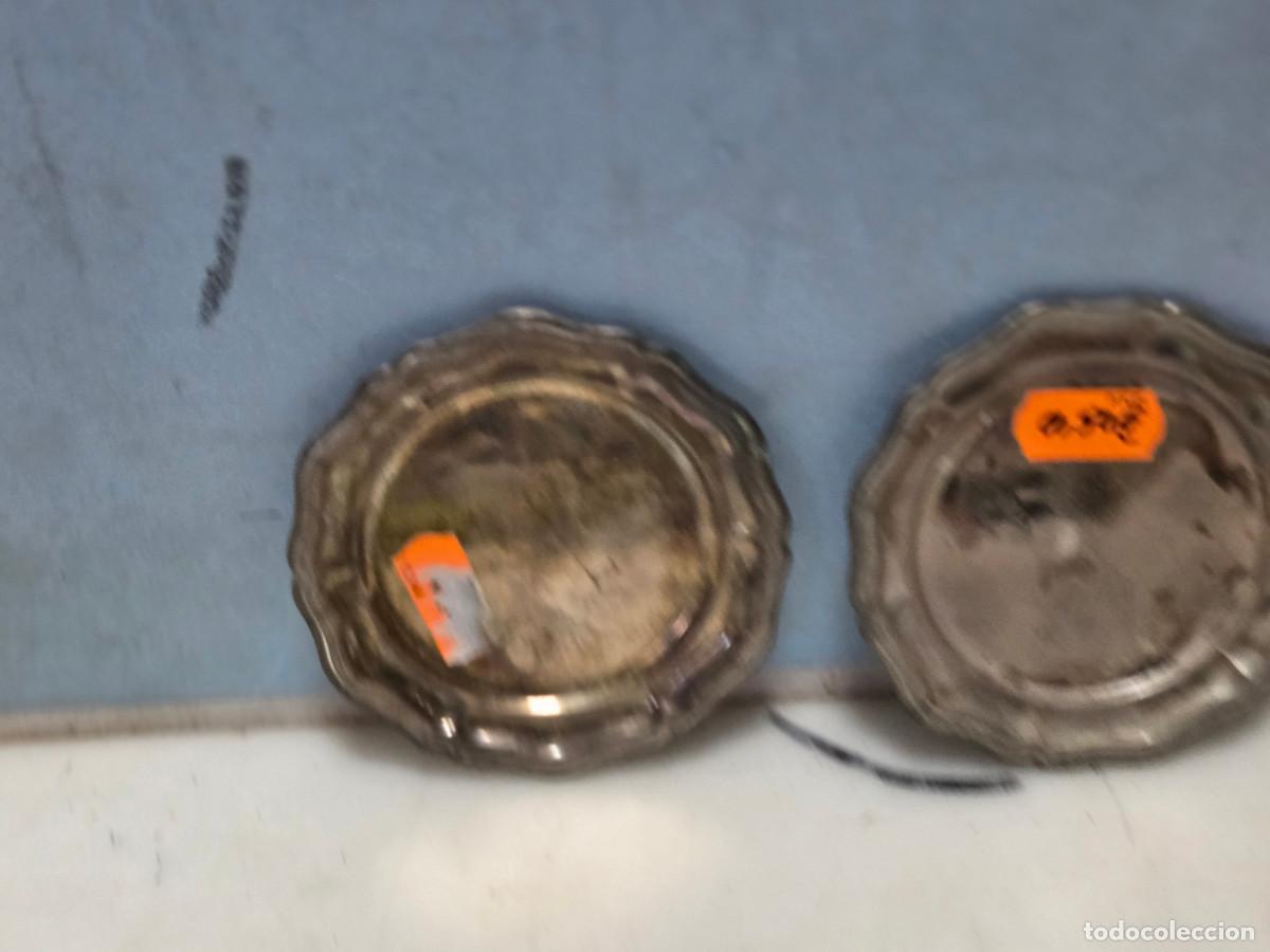 Vintage: 2 peque&ntilde;os platos de alpaca envios 5&euro; - Foto 2