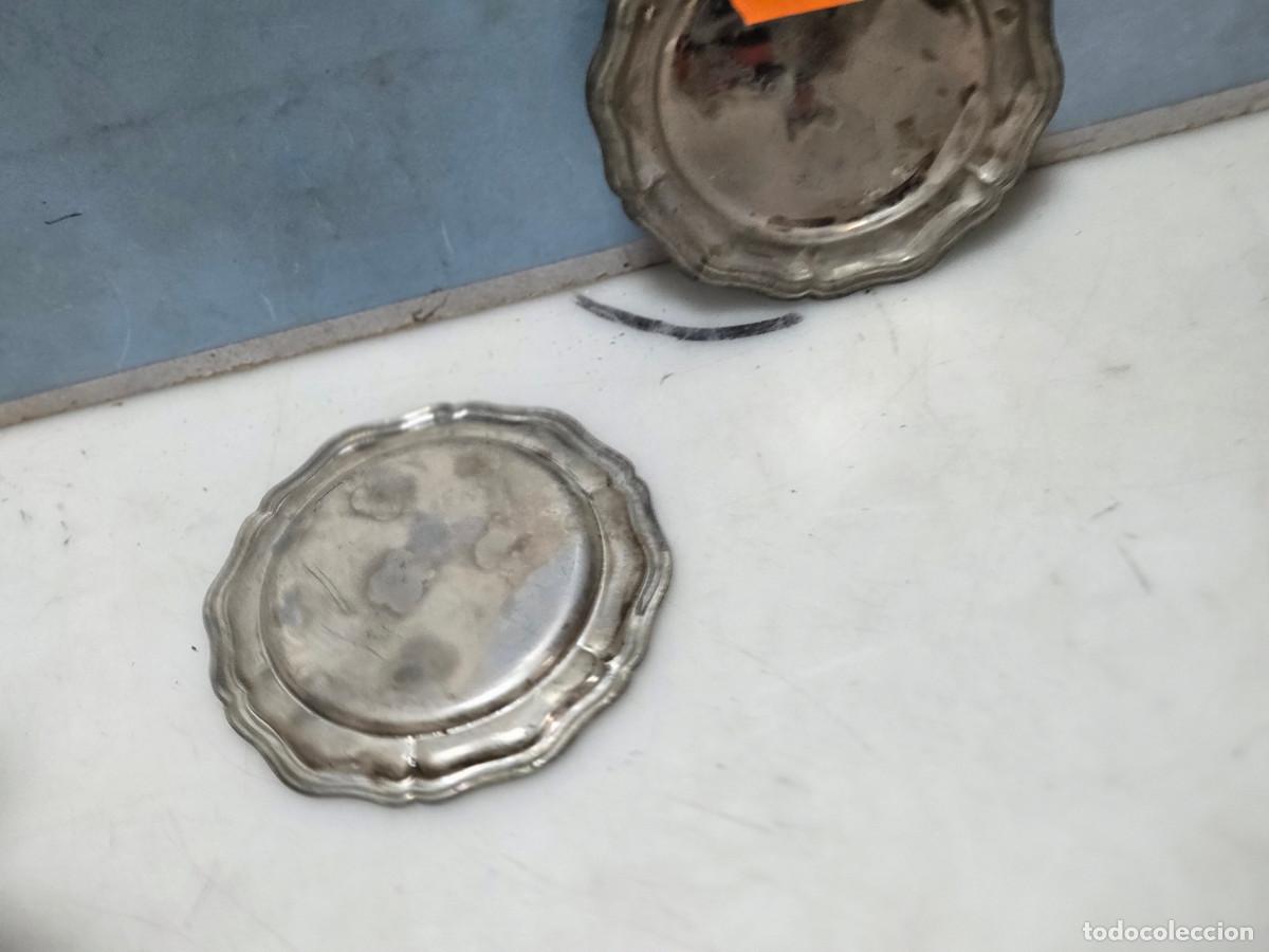 Vintage: 2 peque&ntilde;os platos de alpaca envios 5&euro; - Foto 3