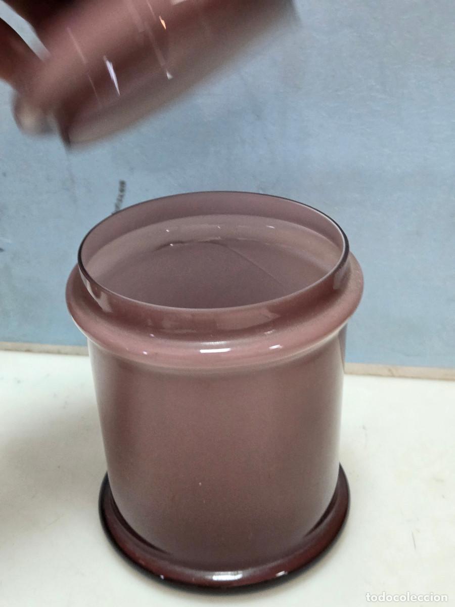 Vintage: tarro de cristal opalino envios 5&euro; - Foto 2