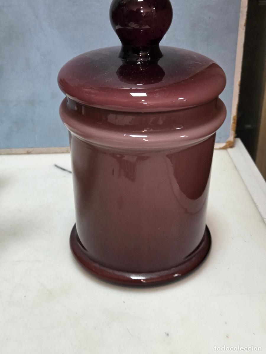Vintage: tarro de cristal opalino envios 5&euro; - Foto 4