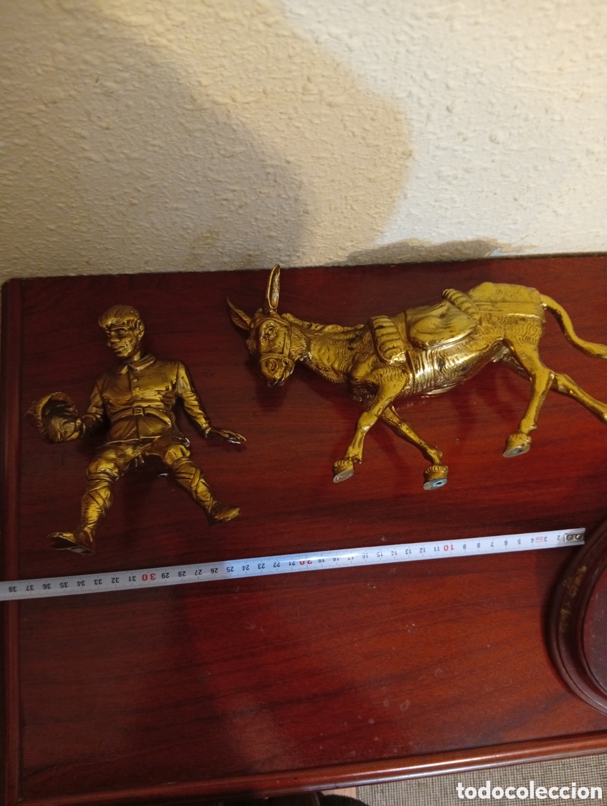 Vintage: Sancho bronce a caballo con peana - Foto 3